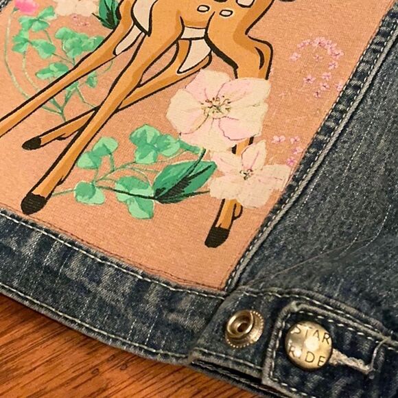 Upcycled Bambi Disney Disneyland Denim Toddler Jacket - Picture 5 of 11